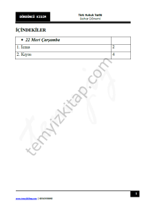 Sakarya Üniversitesi Türk Hukuk Tarihi 22-23 Bahar 4
