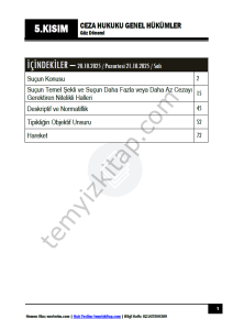 Ceza Hukuku Genel Hükümler TEK 25-26 Güz 5