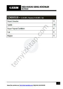 Ceza Hukuku Genel Hükümler TEK 25-26 Güz 4