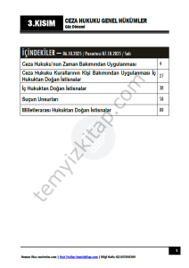 Ceza Hukuku Genel Hükümler TEK 25-26 Güz 3