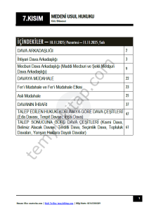 Medeni Usul Hukuku 25-26 Güz 7