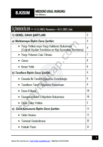 Medeni Usul Hukuku 25-26 Güz 8