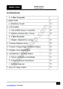 Sakarya Üniversitesi Şirketler Hukuku 22-23 Bahar 1