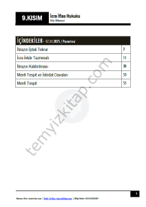 İcra ve İflas Hukuku 25-26 Güz 9
