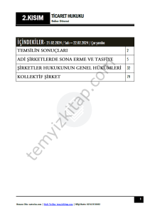 Ticaret Hukuku 1.Öğretim 23-24 Bahar 2
