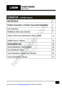 Ticaret Hukuku 2.Öğretim 23-24 Bahar 2