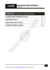 Ceza Hukuku Genel Hükümler 25-26 Güz 9