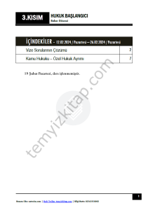 Hukuk Başlangıcı 1.Öğretim 23-24 Bahar 3