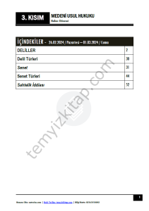 Medeni Usul Hukuku 1.Öğretim 23-24 Bahar 3