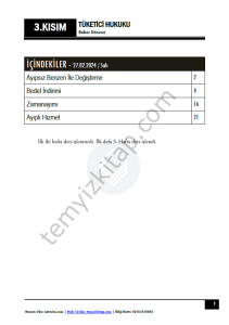 Tüketici Hukuku 23-24 Bahar 3