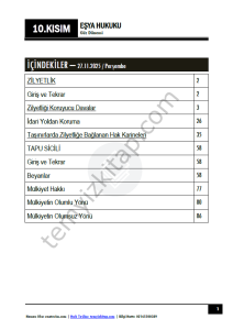 Eşya Hukuku 25-26 Güz 10