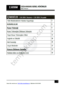 Ceza Hukuku Genel Hükümler 1.Öğretim TEK 23-24 Bahar 2