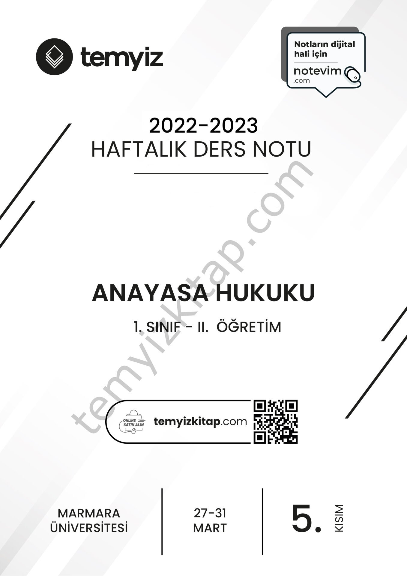 Anayasa Hukuku 2.Öğretim 22-23 Bahar 5