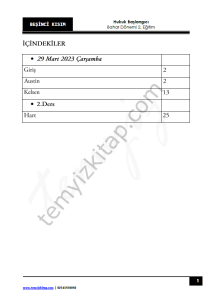 Hukuk Başlangıcı 2.Öğretim 22-23 Bahar 5