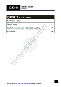 İcra ve İflas Hukuku 25-26 Güz 10