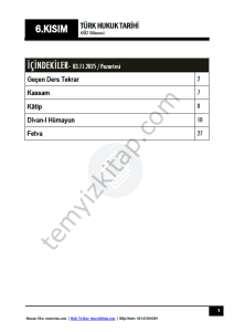 Türk Hukuk Tarihi 25-26 Güz 6