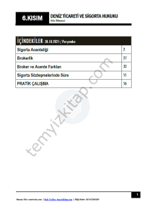 Deniz Ticareti ve Sigorta Hukuku 25-26 Güz 6