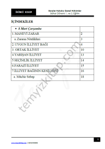 Kırıkkale Üniversitesi Borçlar Hukuku Genel Hükümler 22-23 Bahar 2