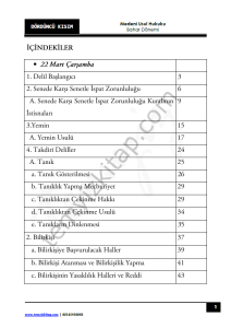 Kocatepe Üniversitesi Medeni Usul Hukuku 22-23 Bahar 4