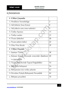 Sakarya Üniversitesi Şirketler Hukuku 22-23 Bahar 2