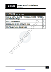 Ceza Hukuku Özel Hükümler 25-26 Güz 9