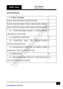 Sakarya Üniversitesi Kamu Maliyesi 22-23 Bahar 2