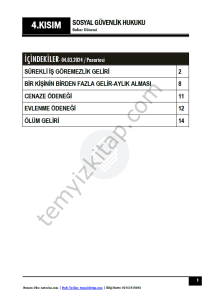 Sosyal Güvenlik Hukuku 23-24 Bahar 4