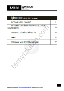 Eşya Hukuku 23-24 Bahar 3