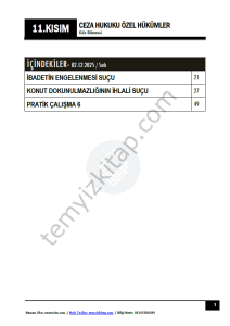 Ceza Hukuku Özel Hükümler 25-26 Güz 11