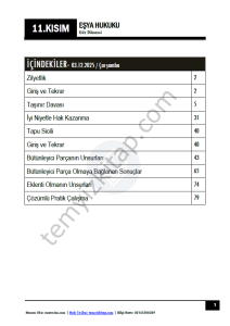 Eşya Hukuku 25-26 Güz 11