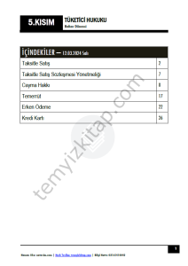 Tüketici Hukuku 23-24 Bahar 5