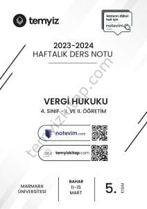 Vergi Hukuku 23-24 Bahar 5