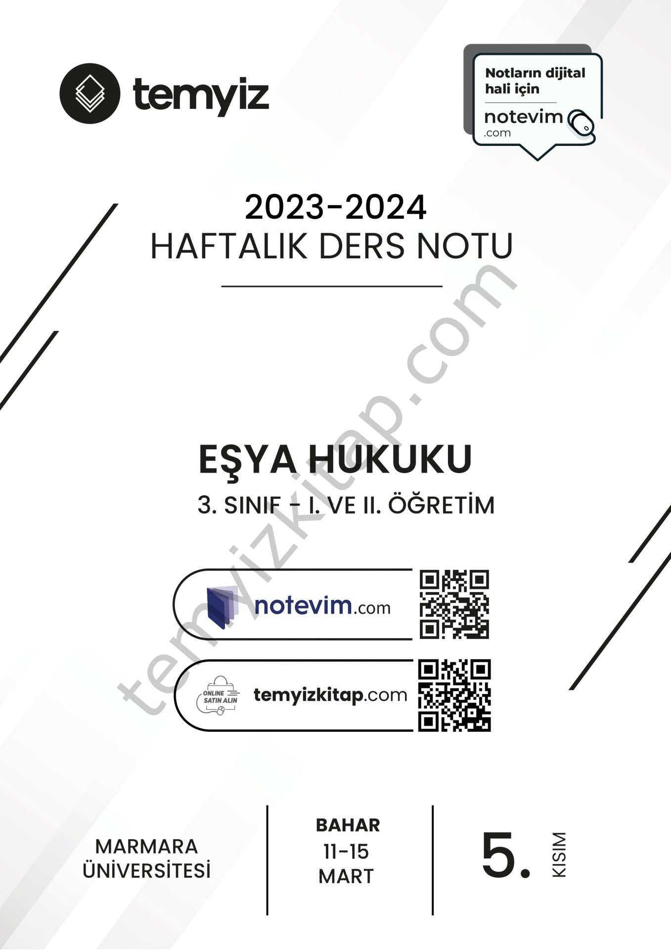 Eşya Hukuku 23-24 Bahar 5