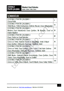 Medeni Usul Hukuku 2025-2026 Güz Dönemi Çözümlü Pratik Kitapçığı