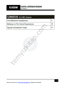 Sosyal Güvenlik Hukuku 25-26 Güz 8