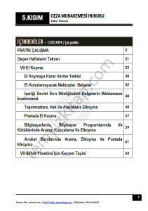 Ceza Muhakemesi Hukuku 1.Öğretim 23-24 Bahar 5