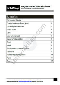 Borçlar Hukuku Genel Hükümkler 2025-2026 Güz Dönemi Efsane Özet Seri-1