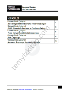 Anayasa Hukuku 2024 Bahar Dönemi Çözümlü Pratik Kitapçığı