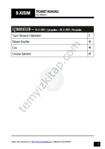 Ticaret Hukuku 25-26 Güz 9