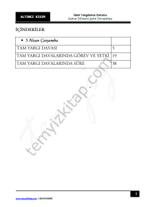 Şehir Üniversitesi İdari Yargılama Hukuku 22-23 Bahar 6