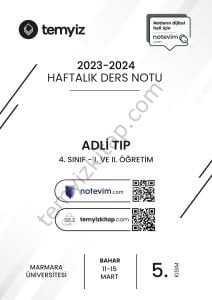 Adli Tıp 23-24 Bahar 5