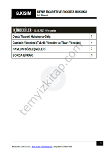 Deniz Ticareti Hukuku 25-26 Güz 8