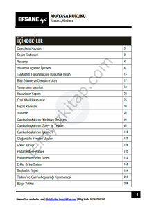 Anayasa Hukuku 2025-2026 Güz Dönemi Efsane Özet Seri-2