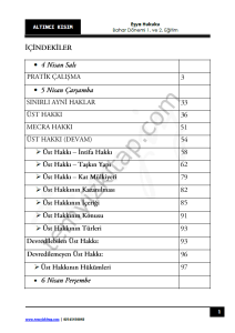 Eşya Hukuku 22-23 Bahar 6