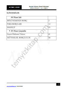 Borçlar Hukuku Genel Hükümler 22-23 Bahar 6