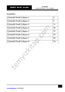 İş Hukuku 2023 Bahar Dönemi Pratik Kitapçığı