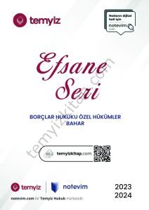 Borçlar Hukuku Özel Hükümler 2023-2024 Bahar Dönemi Efsane Seri