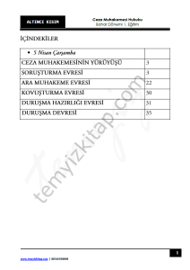 Ceza Muhakemesi Hukuku 1.Öğretim 22-23 Bahar 6