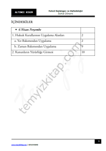 Kırıkkale Üniversitesi Hukuk Başlangıcı ve Metodolojisi 22-23 Bahar 6