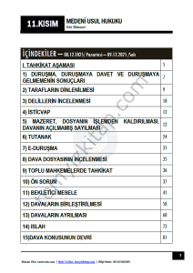 Medeni Usul Hukuku 25-26 Güz 11